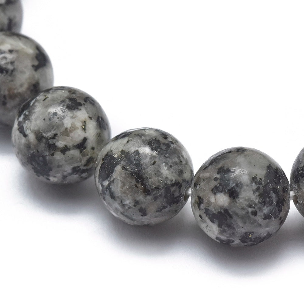 Natural Sesame Jasper/Kiwi ~ 10mm Gemstone Bead Stretch Bracelets