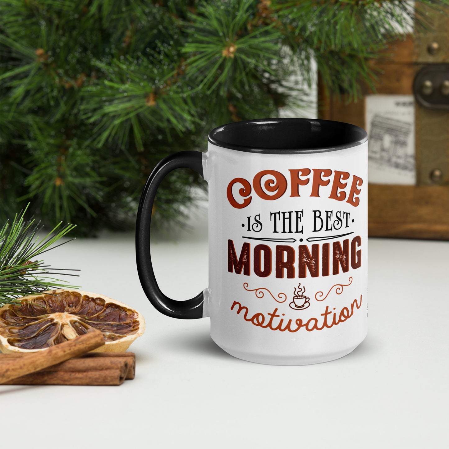 "Coffee Motivation" Double-Sided Mug