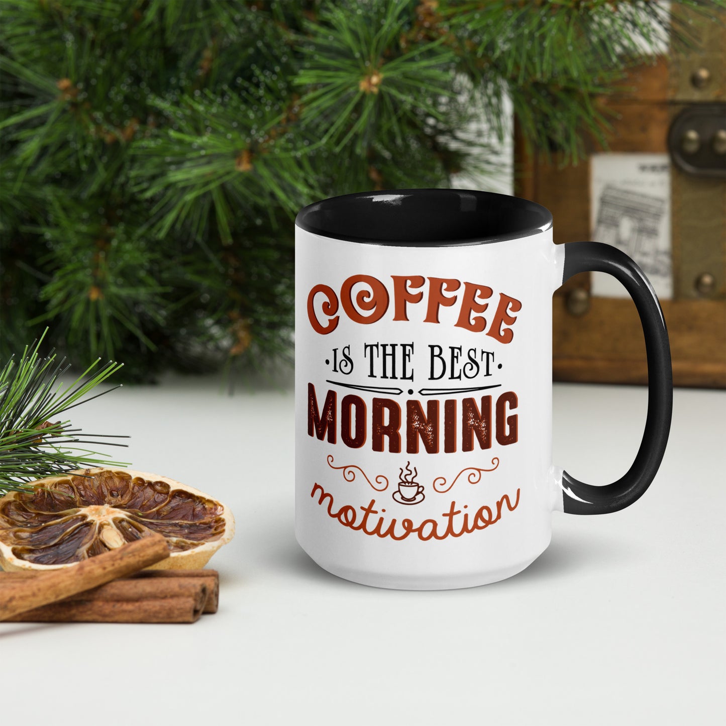 "Coffee Motivation" Double-Sided Mug