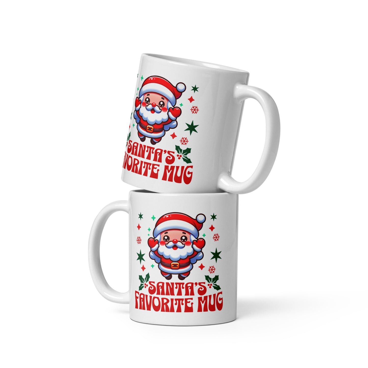 "Santa's Favorite Mug" White glossy mug