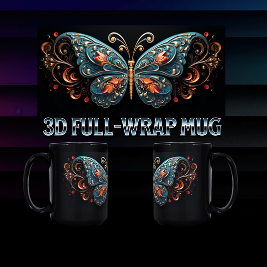 "Butterfly Wishes" 3D Full Wrap Mug