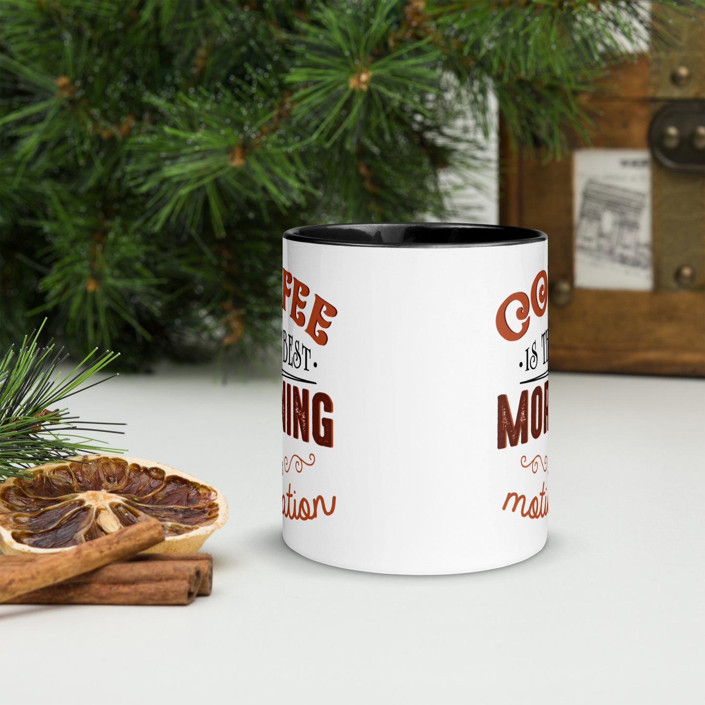 "Coffee Motivation" Double-Sided Mug
