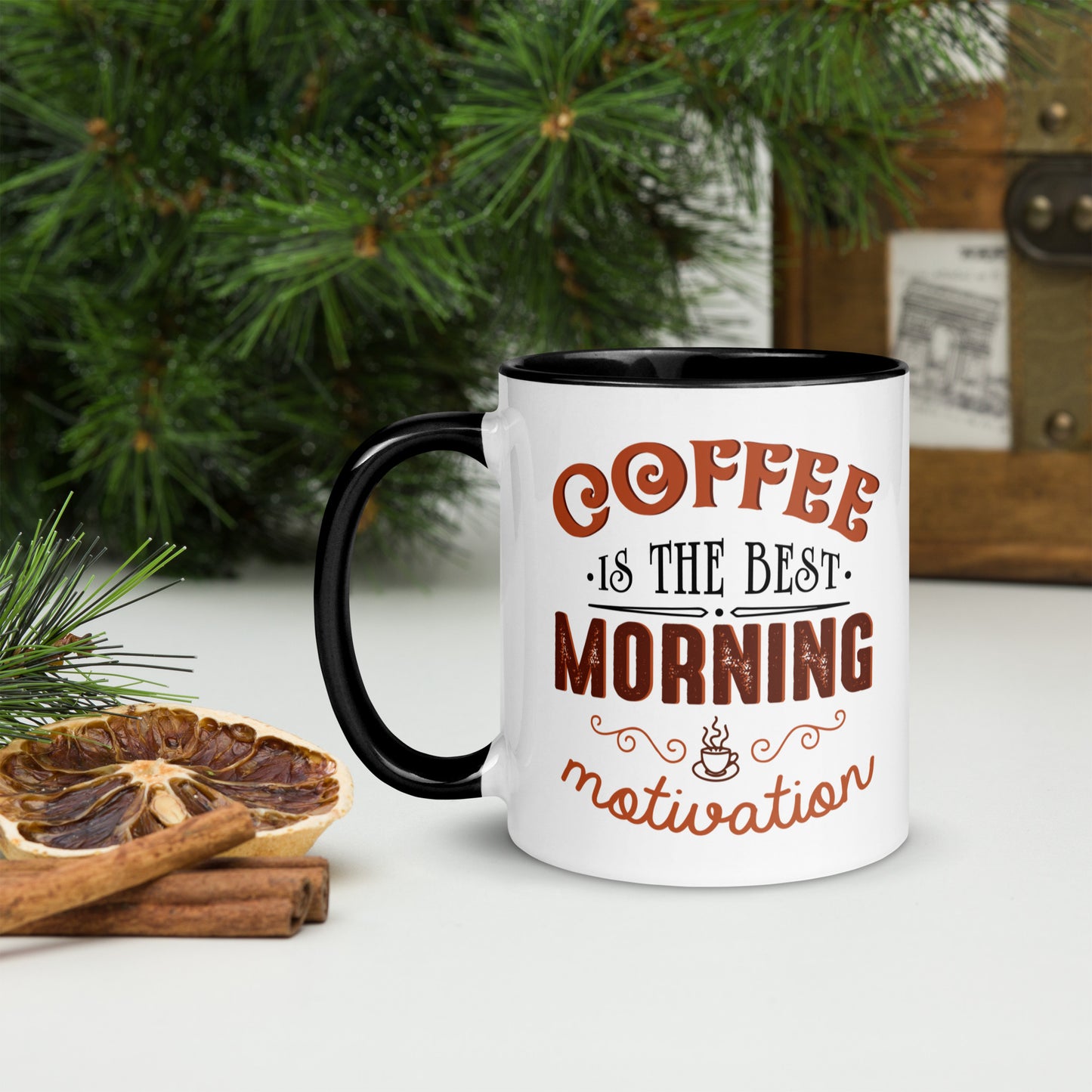"Coffee Motivation" Double-Sided Mug