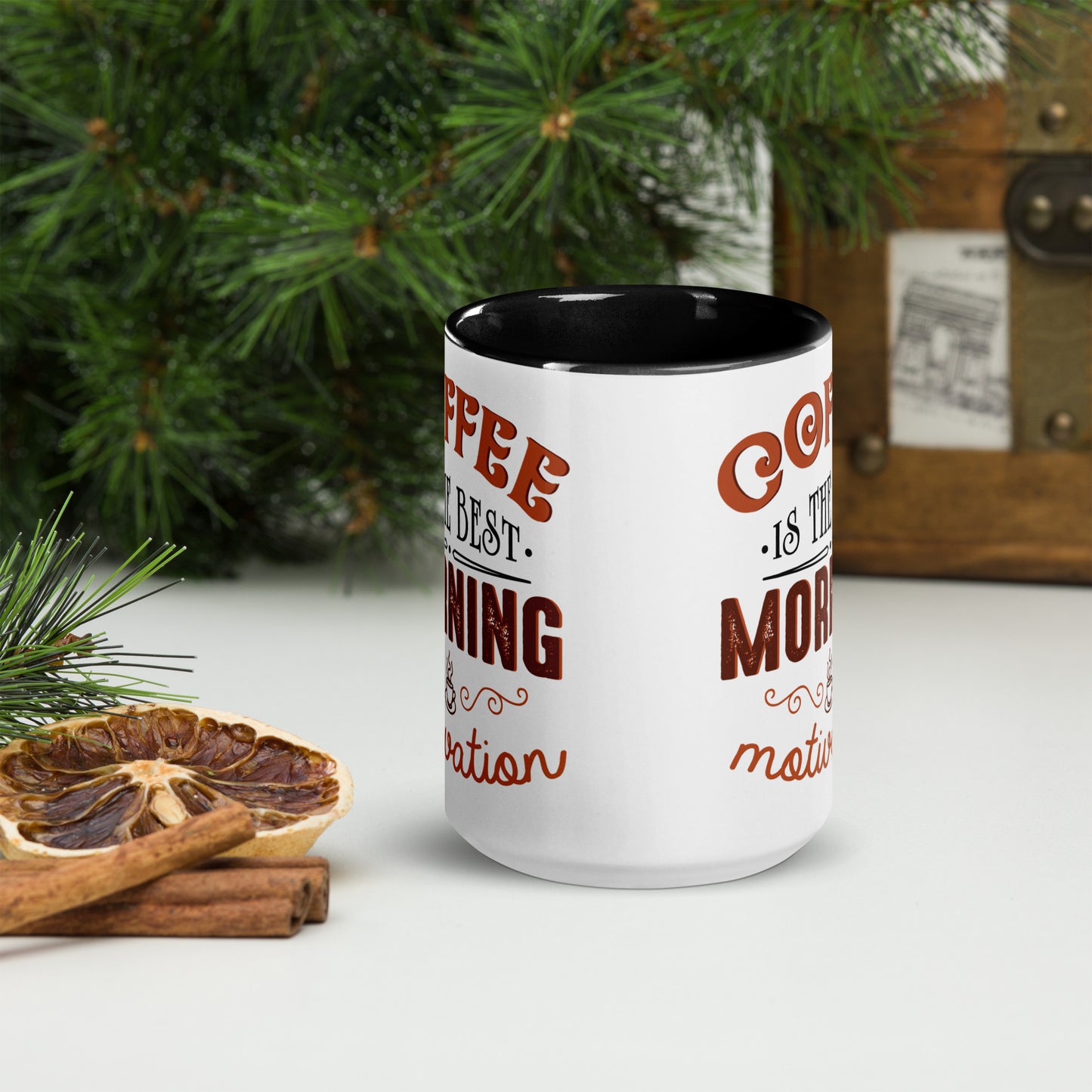 "Coffee Motivation" Double-Sided Mug